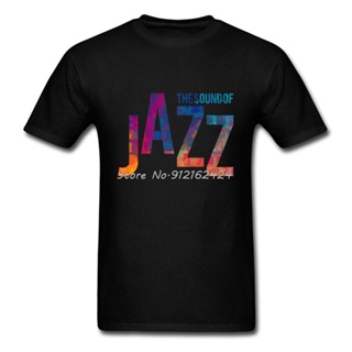 เสื้อยืดพิมพ์ลายแฟชั่น ผู้ชาย &amp;#39; s เสื้อยืด คอกลม พิมพ์ลายวงร็อค The Sound Of Jazz สีขาว สําหรับผู้ชาย BYTE ONQD