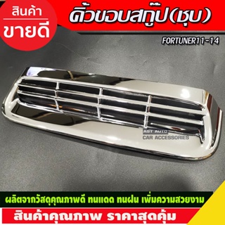 คิ้วขอบสกู๊ป ครอบช่องลม สีโครเมียม TOYOTA Fortuner Champ โตโยต้า ฟอร์จูนเนอร์ ฟอจูนเนอ ปี 2011-2014 (AO)