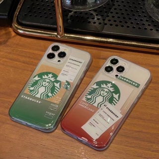 เคสโทรศัพท์มือถือ แบบใส ลาย Starbucks สําหรับ iphone 14pro max 14max 13 pro max 12 pro max 11