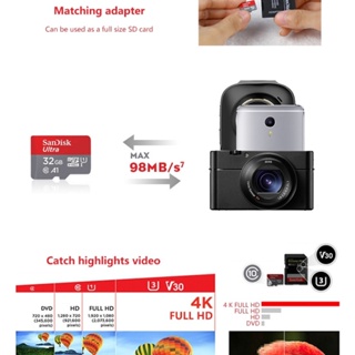 ภาพขนาดย่อของภาพหน้าปกสินค้าSandisk sdcard แท้ การ์ดหน่วยความจํา SD SanDisk Extreme Pro 256 GB memory card 16GB 32GB 64GB 128GB Ultra A1 Sdcard Micro SDCard ฟรีอะแดปเตอร์การ์ดรีดเดอร์ Tf จากร้าน mobile3c.th บน Shopee