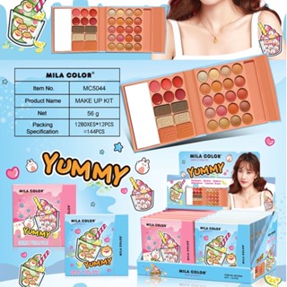 MC5044  🍓🍒MILA COLOR Yummy Makeup Palatte มิลา คัลเลอร์ เมคอัพ พาเลทแต่งหน้า สวย ครบในตลับเดียว