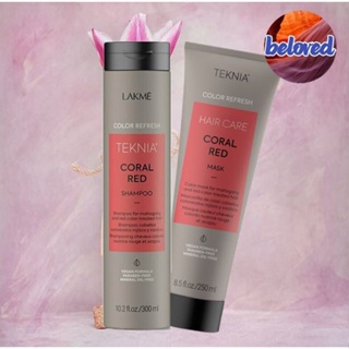 Lakme Coral Red Shampoo/Mask แชมพู มาส์ก เพิ่มเม็ดสี สำหรับโทนสีแดง ชมพู