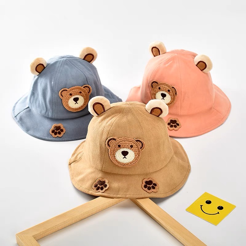 หมวกบัตเก็ตน้องหมี-หมวกเด็ก
