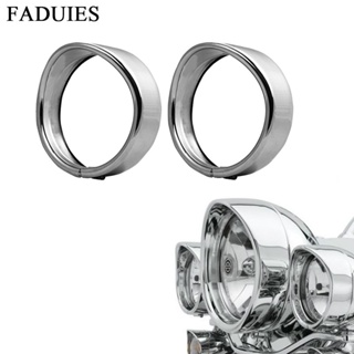 4 1/2&amp;quot; Motorcycle LED Auxiliary Visor Style Trim Ring For Harley Street Glide Touring Electra Glide Fat Boy FLSTF R