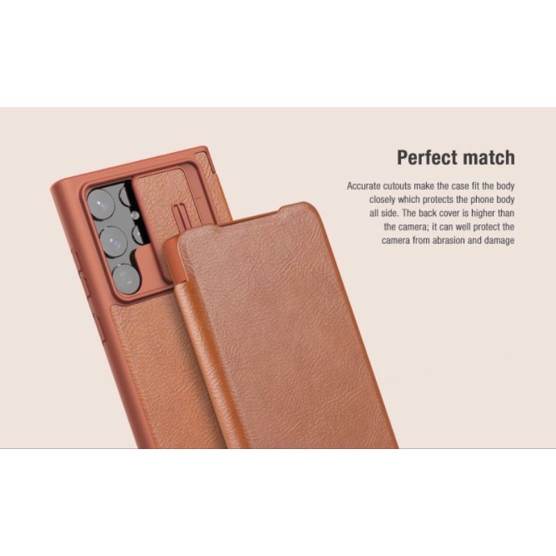 พร้อมส่ง-แท้-เคสหนังฝาพับ-qin-pro-for-samsung-galaxy-s22-s22-plus-s22-ultra-nillkin-qin-pro-leather-case