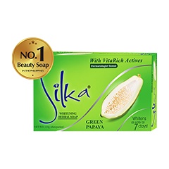 สบู่มะละกอ-เขียว-ขนาด-65-135-กรัม-silka-whitening-herbal-soap-green-papaya