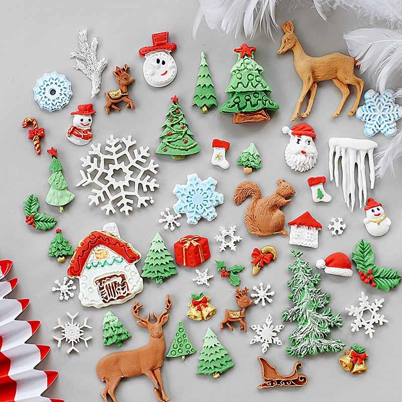 กระดิ่งซานตาคลอส-เกล็ดหิมะ-ต้นไม้-น้ําตาลปั้น-ฟองดองท์-คริสต์มาส-แม่พิมพ์เค้ก-สําหรับห้องครัว-เบเกอรี่-เครื่องมือตกแต่งเค้ก