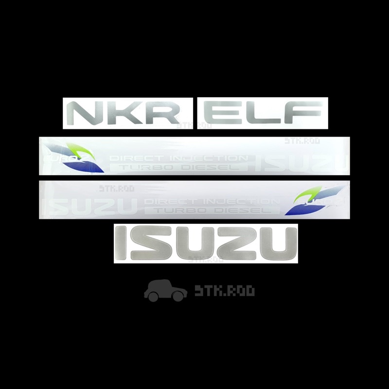สติ๊กเกอร์ รอบคัน NKR 95 ใบไม้เขียว EURO2 DIRECT INJECTION TURBO DIESEL ...