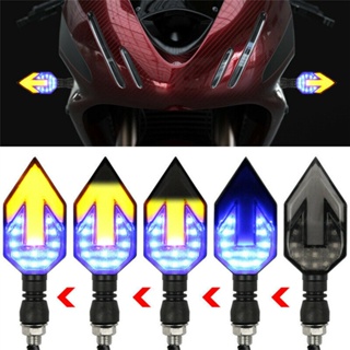12V ATV Scooter Motorcycle LED Turn Signals Lights Indicator Side Corner Flasher Directional Taillight Universal Accesso