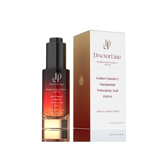 DoctorLine Brightening Golden C Serum ไบร์ทเทนนิ่ง โกลเด้น ซี เซรั่ม ลดเลือนรอยฝ้า กระ จุดด่างดำ รอยสิว ผิวหน้าสว่าง