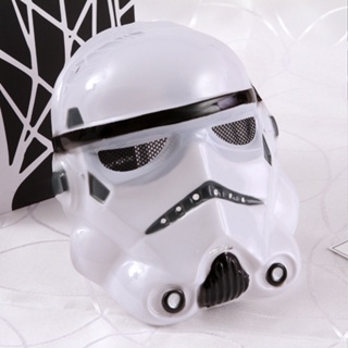 หน้ากากอัศวิน Star Wars สีดํา สีขาว สไตล์ทหาร