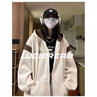 LUCIDREAM เสื้อผ้าผู้ญิง แขนยาว เสื้อฮู้ด คลุมหญิง สไตล์เกาหลี แฟชั่น  KS45Z22103103