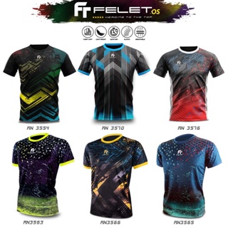 Felet เสื้อแบดมินตัน คอกลม พิมพ์ลายกราฟฟิค คอลเลกชัน 1