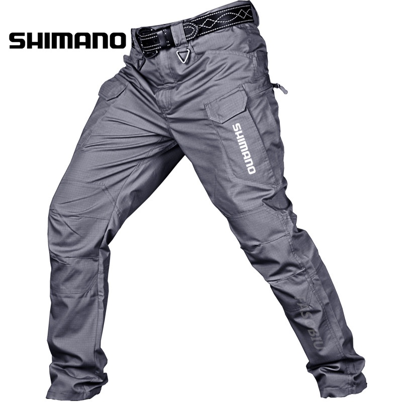 shimano-กางเกงตกปลา-กันน้ํา-หลายกระเป๋า-ทนทาน-สําหรับผู้ชาย
