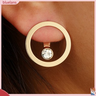 เครื่องประดับต่างหูแบบติดหูแฟชั่น b 2 hollow rhinestone