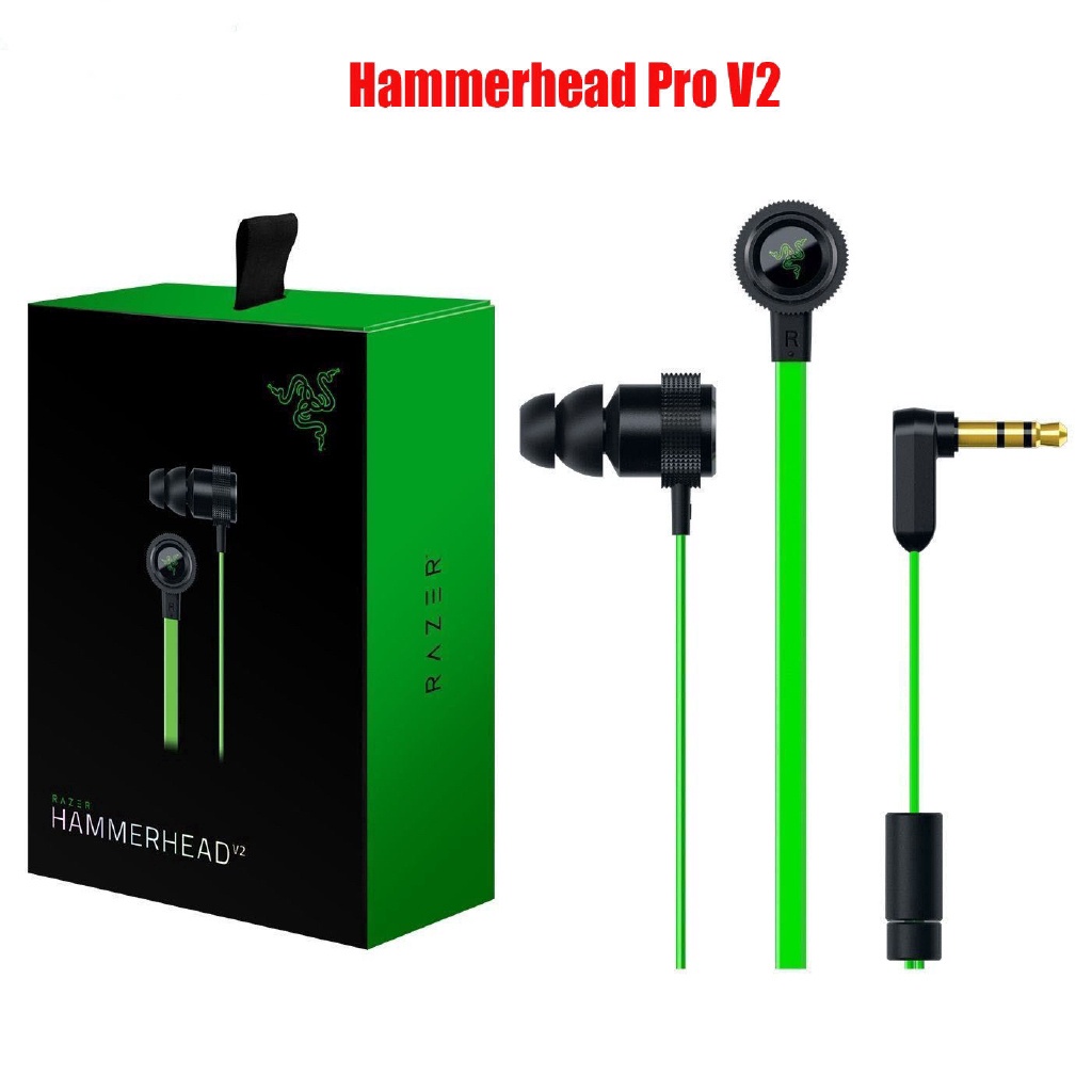 ภาพหน้าปกสินค้าrazer hammerhead pro v2 ชุดหูฟังเล่นเกม พร้อมกล่อง