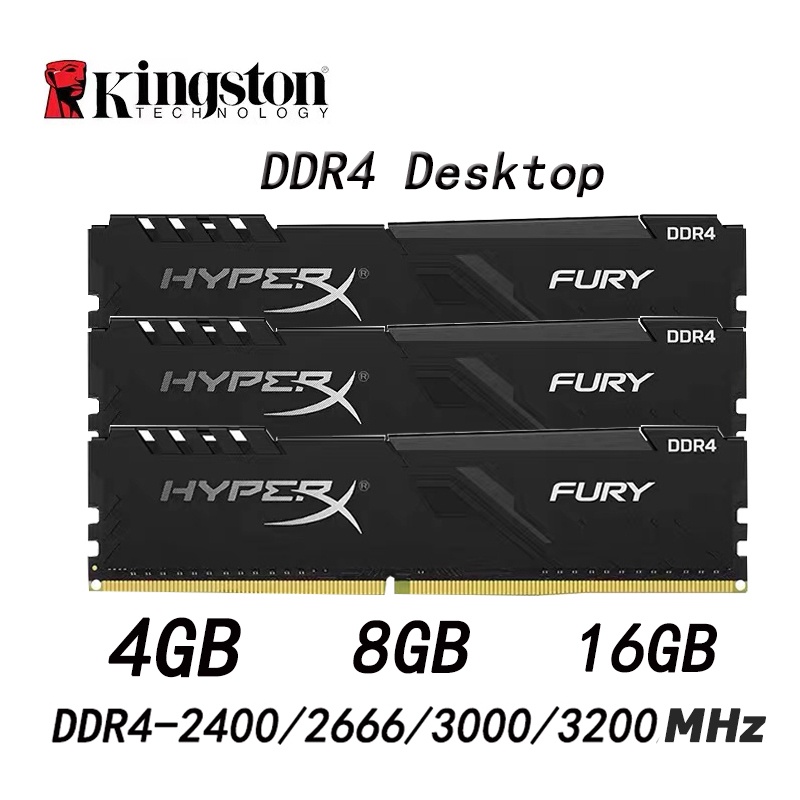 ภาพสินค้าKingston Hyperx Fury RAM DDR4 4GB 8GB 16GB แรม 2133Mhz 2400Mhz 2666Mhz 3200Mhz DIMM PC รักษาหัวใจไว้ 1 ปี จากร้าน omar.th บน Shopee ภาพที่ 9