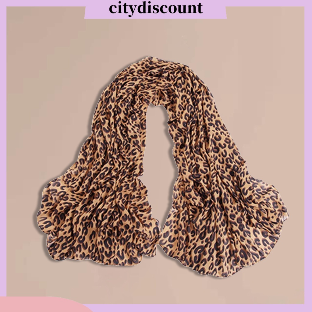 lt-citydiscount-gt-city-ผ้าพันคอยาวลายเสือดาวแฟชั่น-สำหรับผู้หญิง
