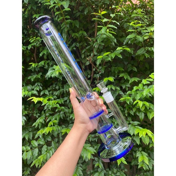 phoenix-star-straight-bong-บ้อง-with-2-honeycomb-percs-43-cm-17-inches