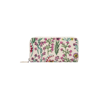 Cath Kidston Continental Zip Wallet Paper Pansies Cream