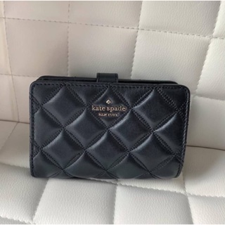 (ห่เน0%) กระเป๋าสตางค์ใบกลาง Kate spade natalia medium wallet สีดำ