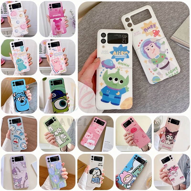 เคสโทรศัพท์มือถือ-ซิลิกาเจลนิ่ม-กันกระแทก-ลายการ์ตูน-buzz-lightyear-rainbow-น่ารัก-สําหรับ-samsung-galaxy-z-flip-4-z-flip-3-5g-z-flip-4-zflip3-z-flip4-z-flip-3