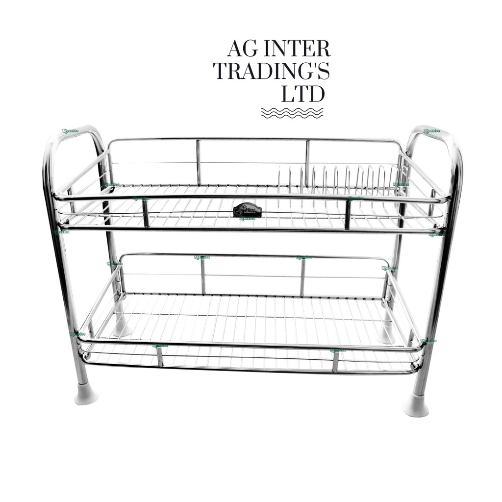 ชั้นตะแกรงสเตนเลสเรียบ-2-ชั้น-ชั้นตะแกรงสแตนเลสวางจาน-2-ชั้น