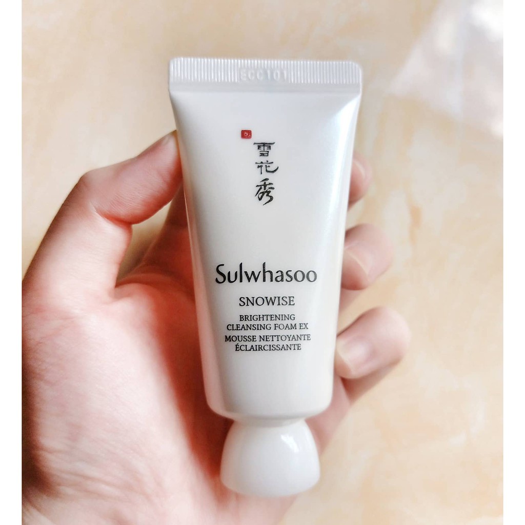 sulwhasoo-snowise-brightening-cleansing-foam-30ml-ครีมโฟมล้างหน้าน้ำนม