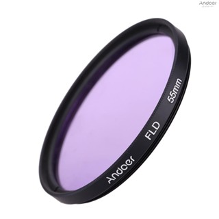 Andoer 55mm UV+CPL+FLD+ND(ND2 ND4 ND8) Photography Filter Kit Set Ultraviolet Circular-Polarizing Fluorescent Neutral Density Filter for    Pentax DSLRs