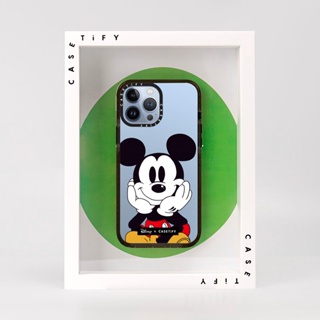 Casetify เคสพลาสติก PC แข็ง ลาย Disney Mickey ของแท้ สําหรับ iPhone 11 12 13 14 Plus Pro Max