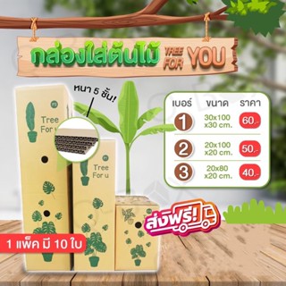 ส่งฟรี!!!🚗 ไม่มีขั้นต่ำ กล่องแพ็คต้นไม้🌲 หนา 5 ชั้นระบายอากาศได้ดีการแพ็คต้นไม้ส่งจะไม่ใช่เรื่องยากอีกต่อไป ( 10 ใบ )