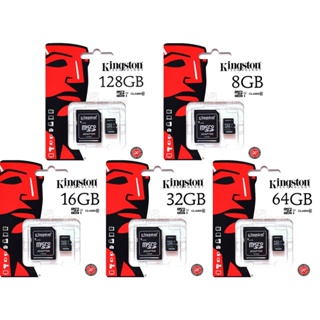 Top1Kingston SD Card Micro SDHC เมมโมรี่การ์ด/มี่(2gb4gb8gb16gb32gb64gb128gb256gbกล้องติดรถยนต์ / โทรศัพท์มือถือ)