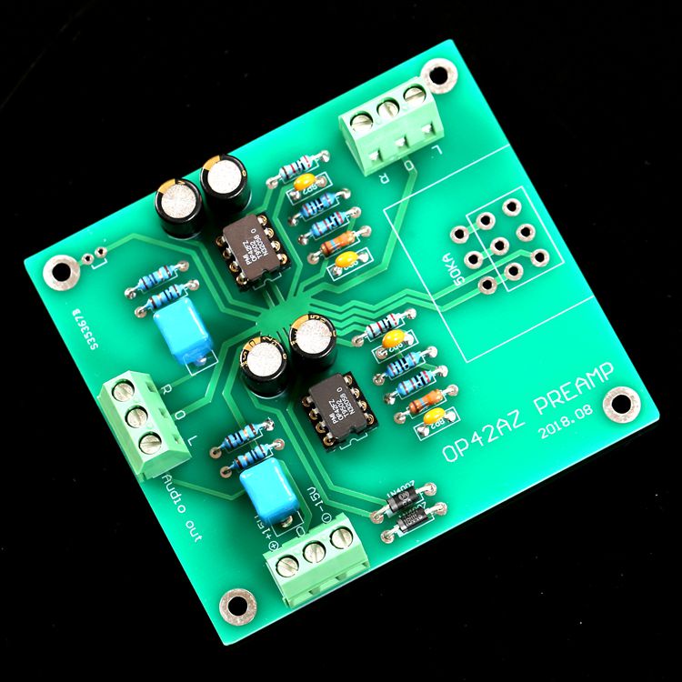 ceramic-seal-op42fz-fet-input-high-speed-tube-sound-style-preamp-board-alps27-potentiometer-15v