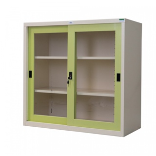 ATMOS ตู้เหล็กเก็บเอกสาร บานกระจก 2 ชั้น  91.4x40.6x87.8 ซม. สีเขียว