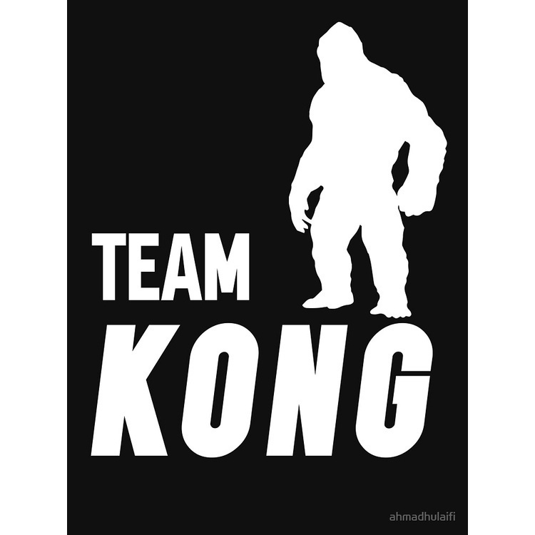 swordsman-เสื้อยืดยอดนิยม-team-kong-t-shirt-godzilla-vs-kong-king-kong-shirt-kong-shirt-kong-vs-godzilla-essential-t