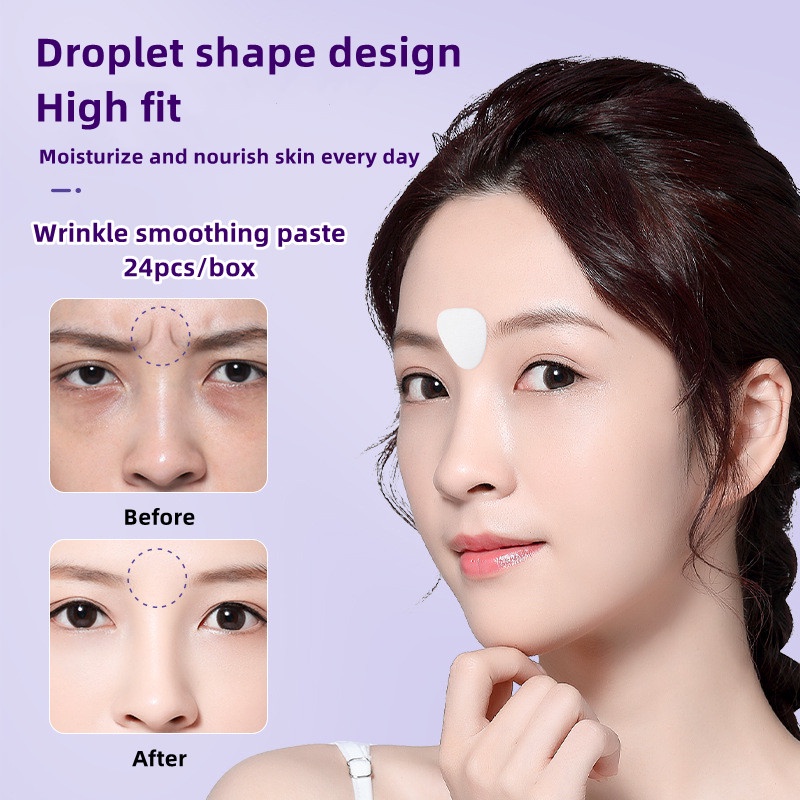 Hunmui แผ่นแปะหน้าผาก ให้ความชุ่มชื้น ต่อต้านริ้วรอย กระชับผิวหน้า 24 ...