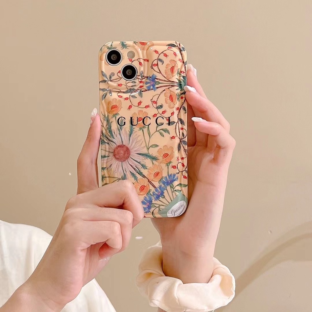 ส่งเชือกเส้นเล็ก-เคสไอโฟน14-pro-max-13-12-11-เคส-for-iphone-14พลัส-ดอกไม้-พกง่ายๆ-การป้องกันการตก-case