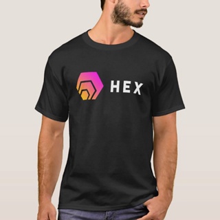 เสื้อ ยืด ผู้ชาย HEX crypto หกเหลี่ยมโลโก้ผู้ชายเสื้อยืดเสื้อยืดลําลอง Tees แขนสั้น O คอเสื้อยืดผ้าฝ้ายบริสุทธิ์พิมพ์เสื