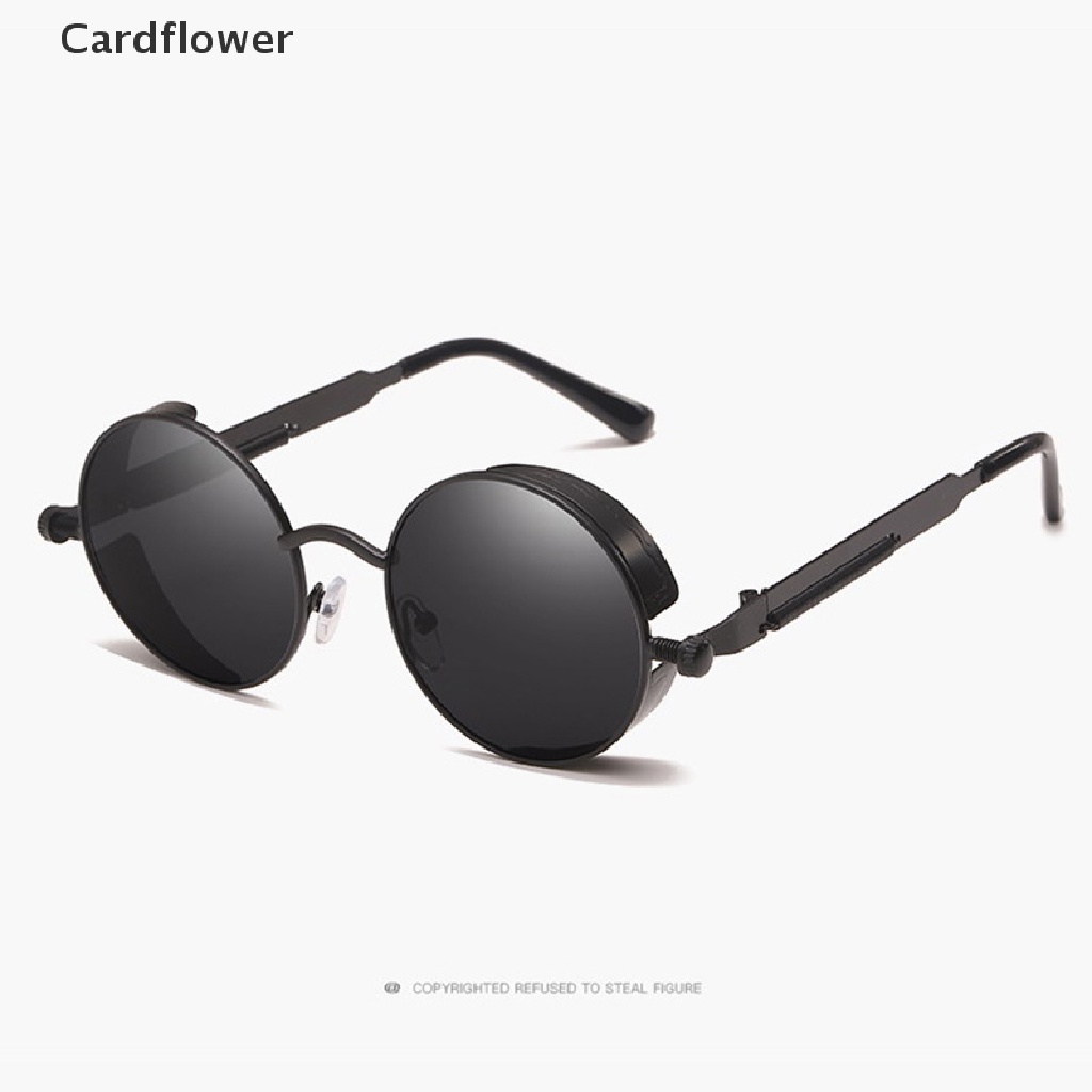 lt-cardflower-gt-แว่นตากันแดด-กรอบโลหะ-ทรงกลม-คุณภาพสูง-สไตล์โกธิค-พังก์-วินเทจ-ลดราคา