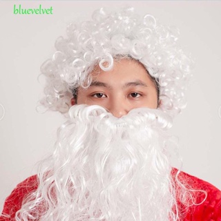 Bluevelvet ซานตาคลอส เครา ของขวัญ ตลก สมจริง มาสคอต เครื่องแต่งกาย แต่งหน้า เด็ก คริสต์มาส อุปกรณ์