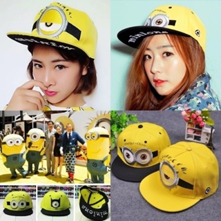 Cap_minions Hat หมวกมินเนี่ยน หมวกเบสบอล ทรงฮิปฮอป ราคาถูก คุณภาพดี พร้อมส่ง