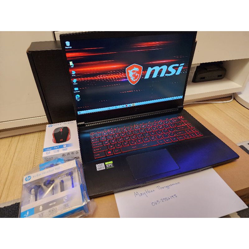 MSI GF65 Thin 10UE-412TH (Black) | Shopee Thailand