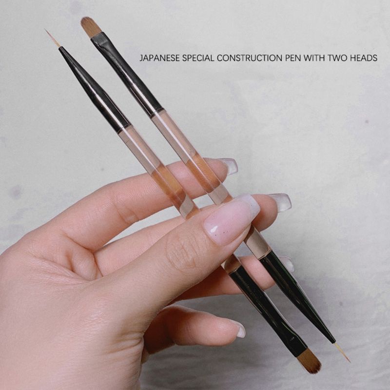 nail-double-ended-brush-พู่กันทาเจล-แปรงเพ้นท์-2-หัว-2in-1