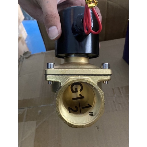 ถูกสุด! MODEL: 2W-400-40 SOLENOID VALVE โซลินอยด์วาล์วทองเหลือง ขนาด 1 ...