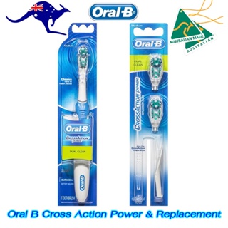 Oral B Cross Action Power &amp; Oral B Cross Action Replacement แปรงสีฟันไฟฟ้าOral B  &amp; หัวแปรงสีฟันไฟฟ้าOral B