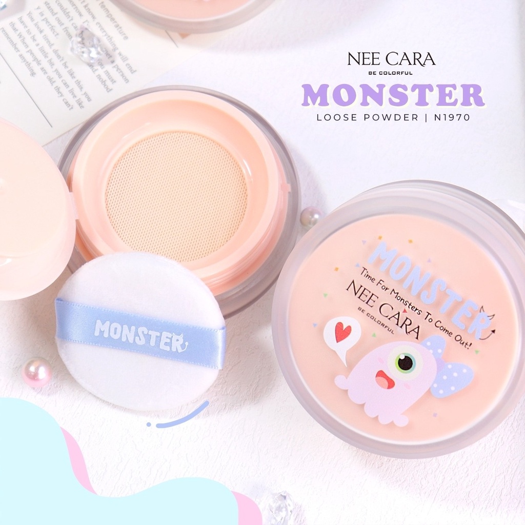 nee-cara-monster-loose-powder-n1970-neecara-นีคาร่า-แป้งฝุ่นมอนส์เตอร์-แป้งฝุ่น-x-1-ชิ้น-abcmall