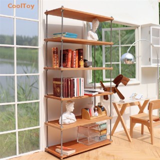 Cooltoy ชั้นวางหนังสือ เฟอร์นิเจอร์ หลายชั้น สําหรับตกแต่งบ้านตุ๊กตา 1:6