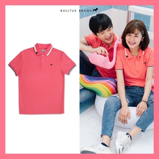 เสื้อโปโลบลูตัส Bulltus Brand สีโอรส ปกมินิ เก็บเงินปลายทางได้