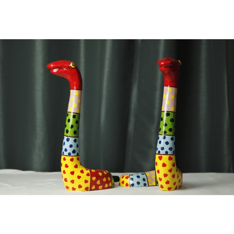 ตุ๊กตางูเปเปอร์มาเช่(Paper Mache Snake) | Shopee Thailand