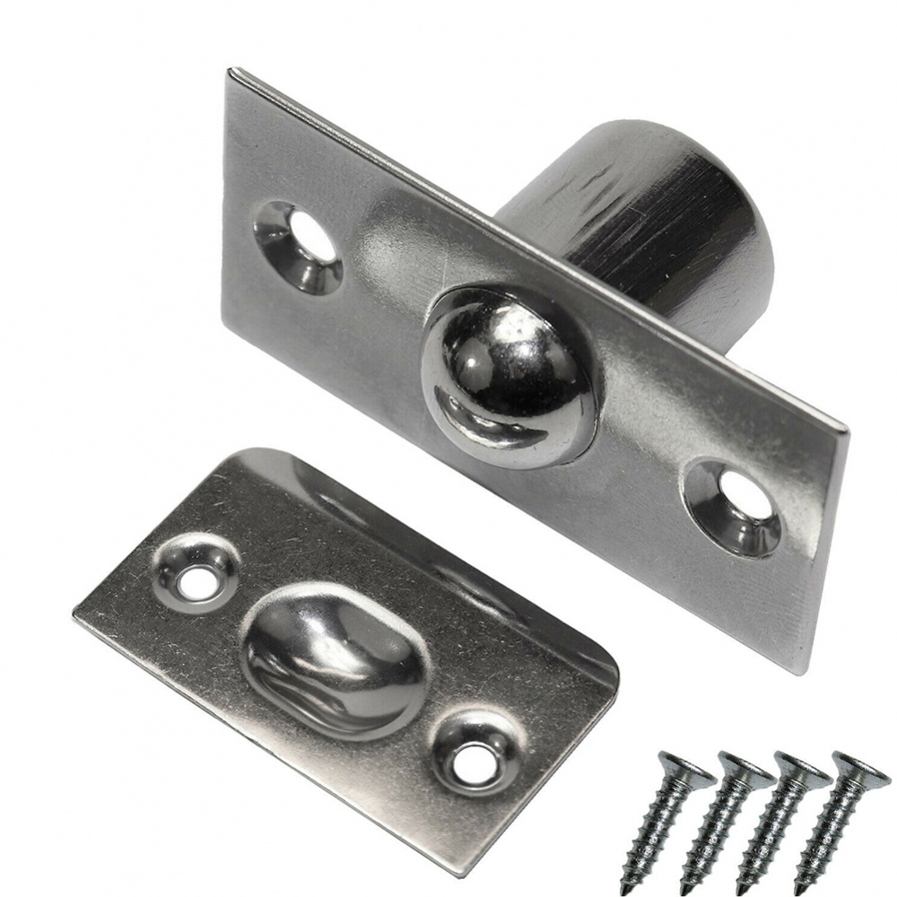 New Stainless Steel Spring Ball Catch Door Latch Touch Beads